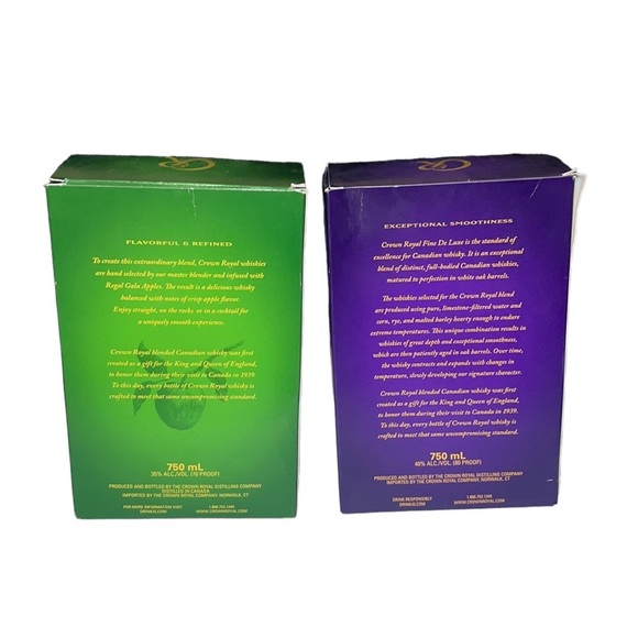 2 Crown Royal Whiskey Bottle Bag Box Apple Art Painter DIY Craft Halloween Soap - Picture 5 of 10